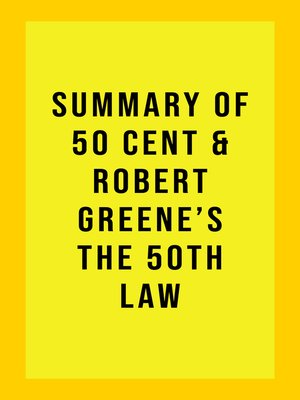 cover image of Summary of 50 Cent and Robert Greene's the 50th Law